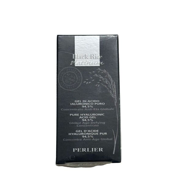 Perlier Black Rice Platinum Pure Hyaluronic Acid Gel 94.5% 0.5 oz NIB Sealed - Picture 1 of 7